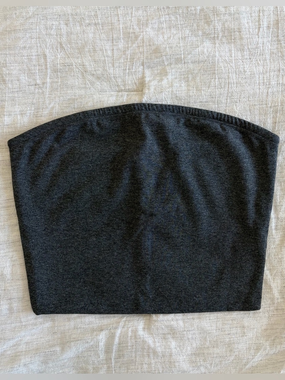 Dark Heather Gray Tube Top